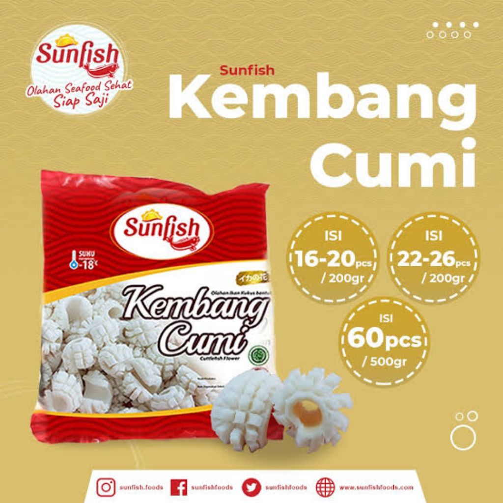 

Sunfish Kembang Cumi 500gr
