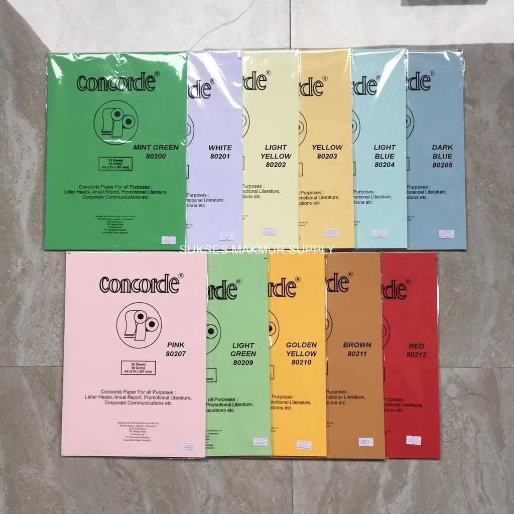 

Kertas Concorde 90gr A4 ISI 20 PCS