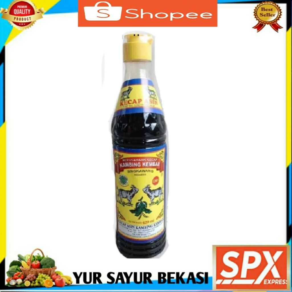 

Kecap Asin Kalimantan Cap Kambing 620ml.