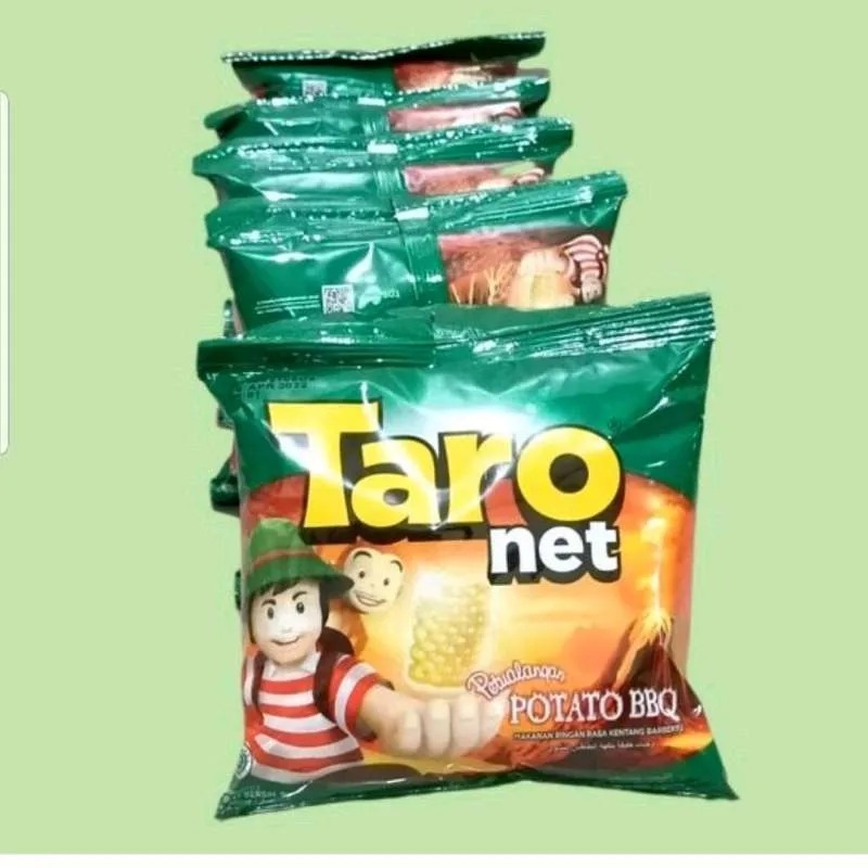 

Chiki Taro Net Potato BBQ 1 Renceng Isi 10 pcs @9gr Snack Grosir