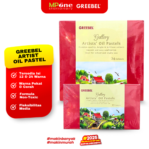 

Greebel Artist Oil Pastel 12 Warna & 24 Warna / Crayon Krayon Artist / Artist Oil Pastel 12W/24W GREEBEL