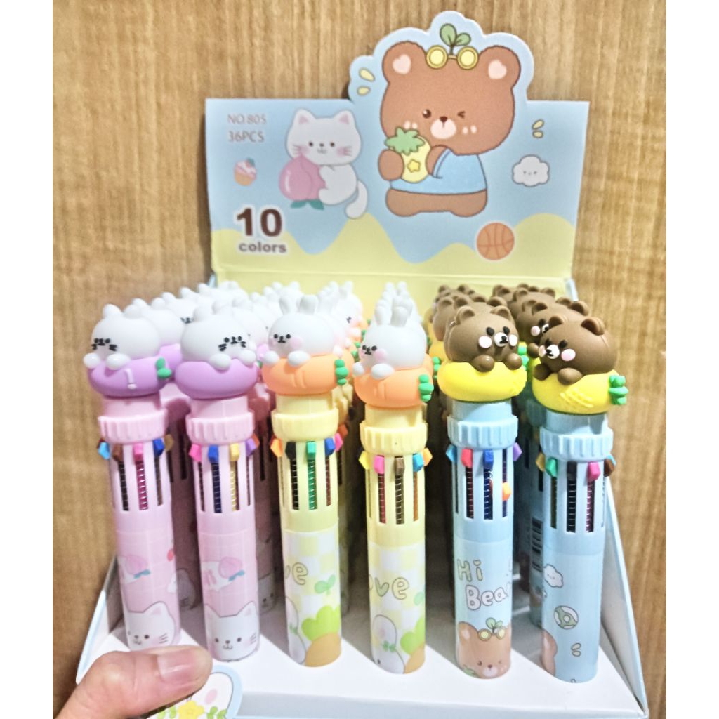 

pen 10warna bunny bear