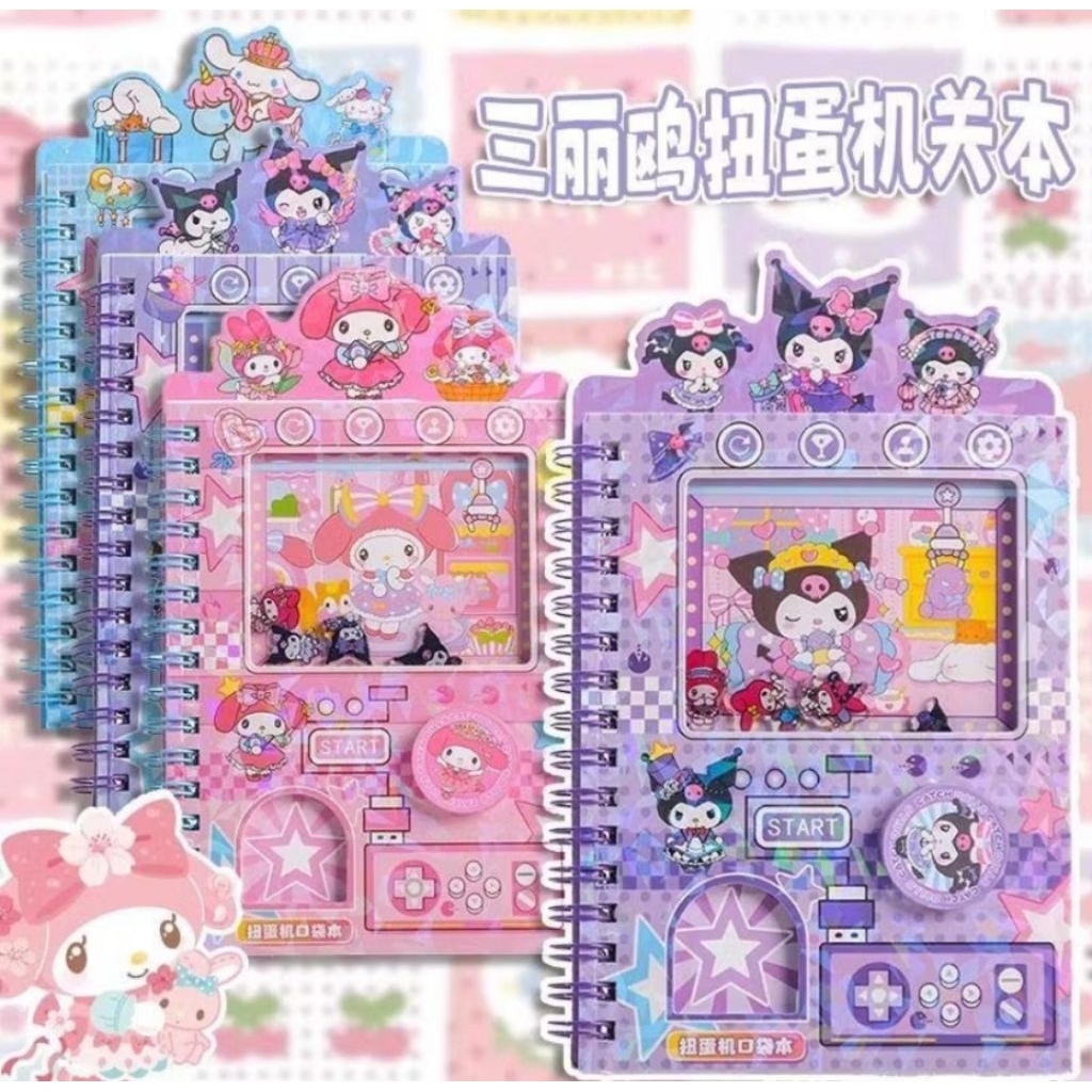 

notebook mesin gacha sanrio