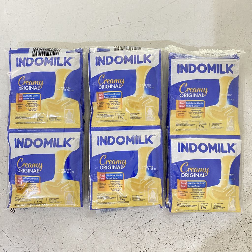 

SKM Indomilk sachet 1 pack (6 sachet x 37 gram) | skm indomilk sachet