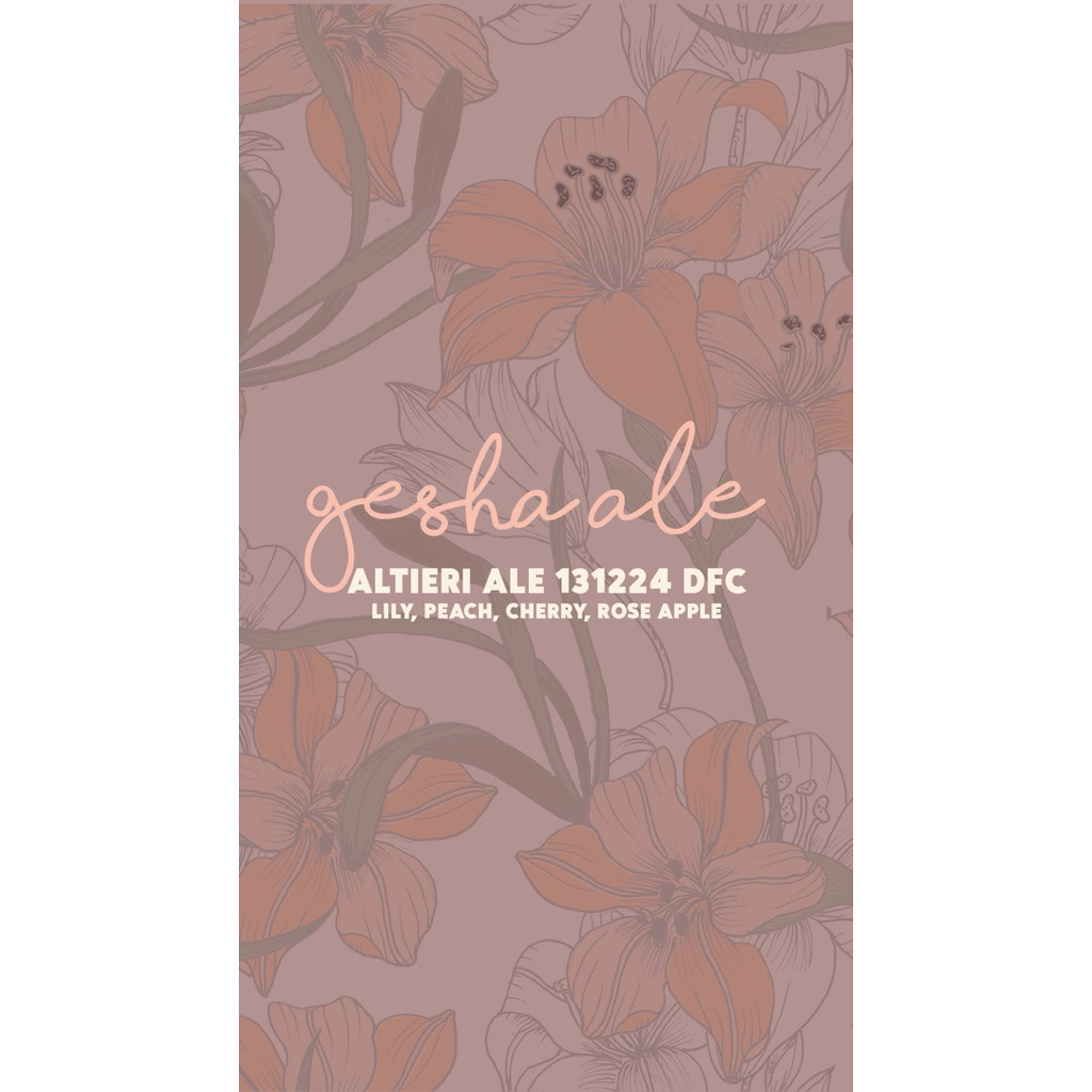 

Gesha Ale - Altieri Ale 131224 DFC - Manual Brew 40 gr - Gems Roastery