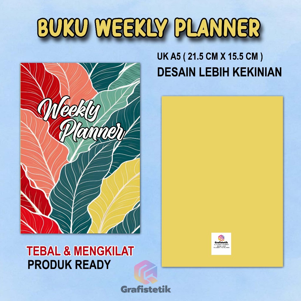 

BUKU WEEKLY PLANNER SIMPLE BY GRAFISTETIK