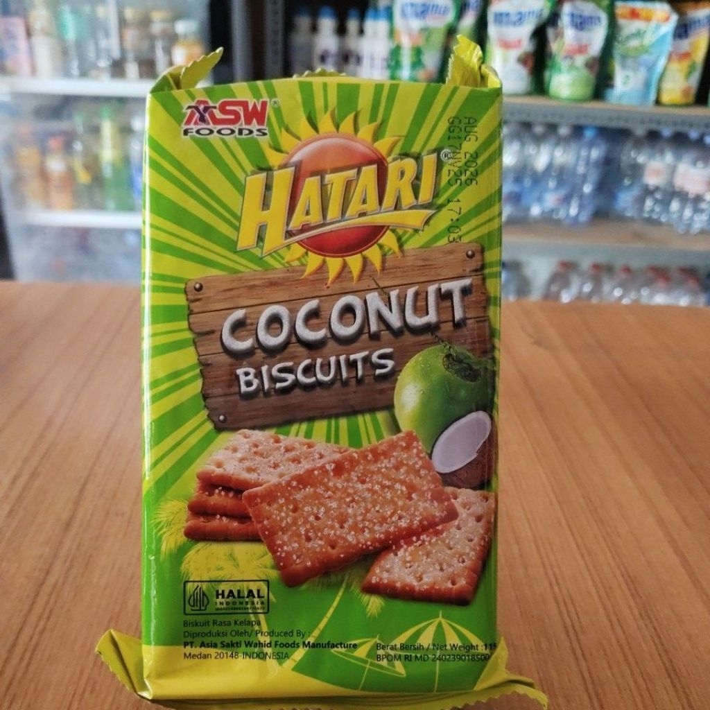 Hatari coconut biscuits l hatari biskuit kelapa, durian & cokelat 115gr