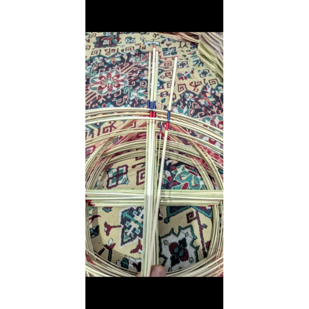 Arku Layangan Sukhoi Super lilitan 2 Bambu Petung