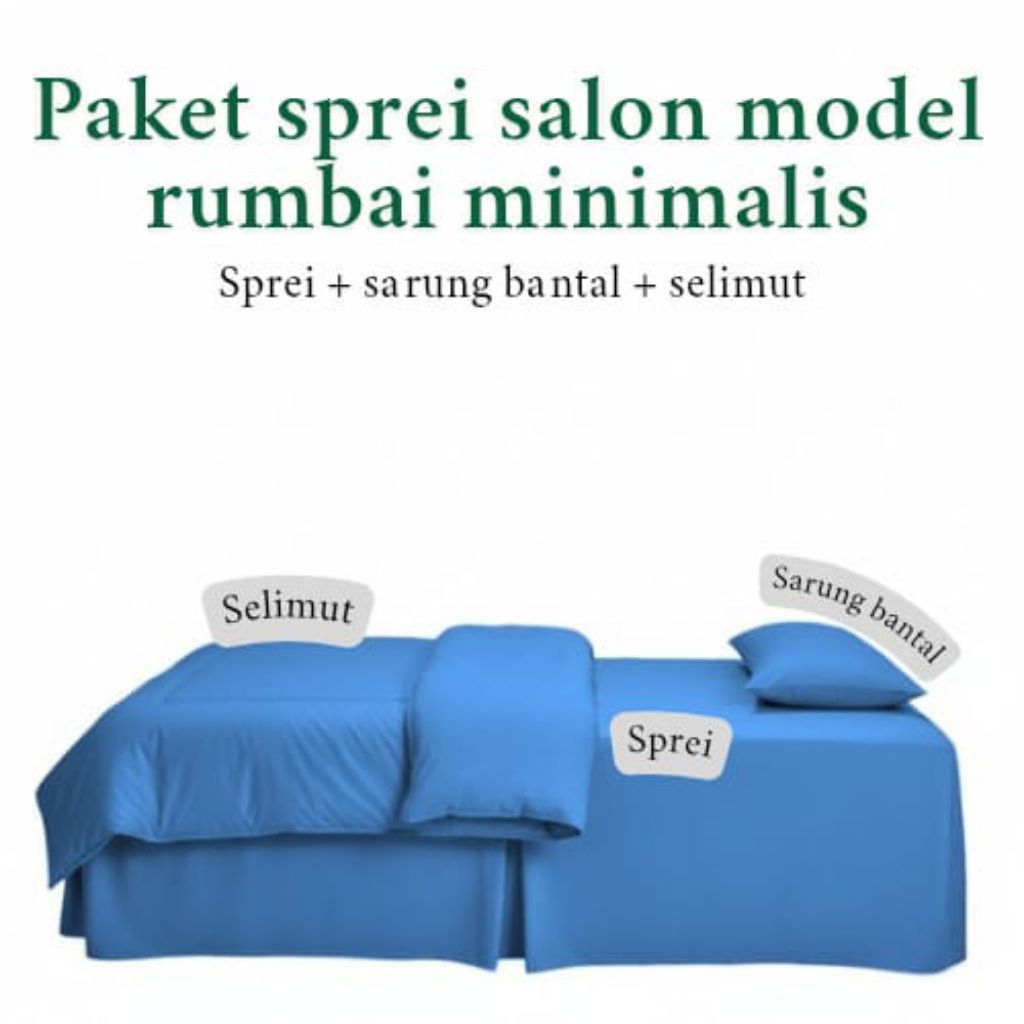 PROMO Sprei salon dan selimut seprei eyelash dan selimut dakron sprei klinik dan selimut dakron