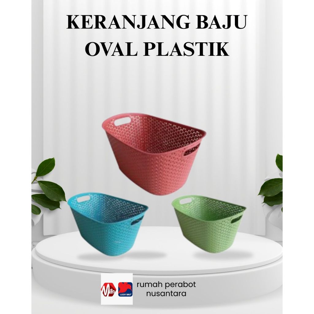Keranjang Baju Plastik Serbaguna/Keranjang modern/Keranjang Portable/Keranjang berkualitas Tebal