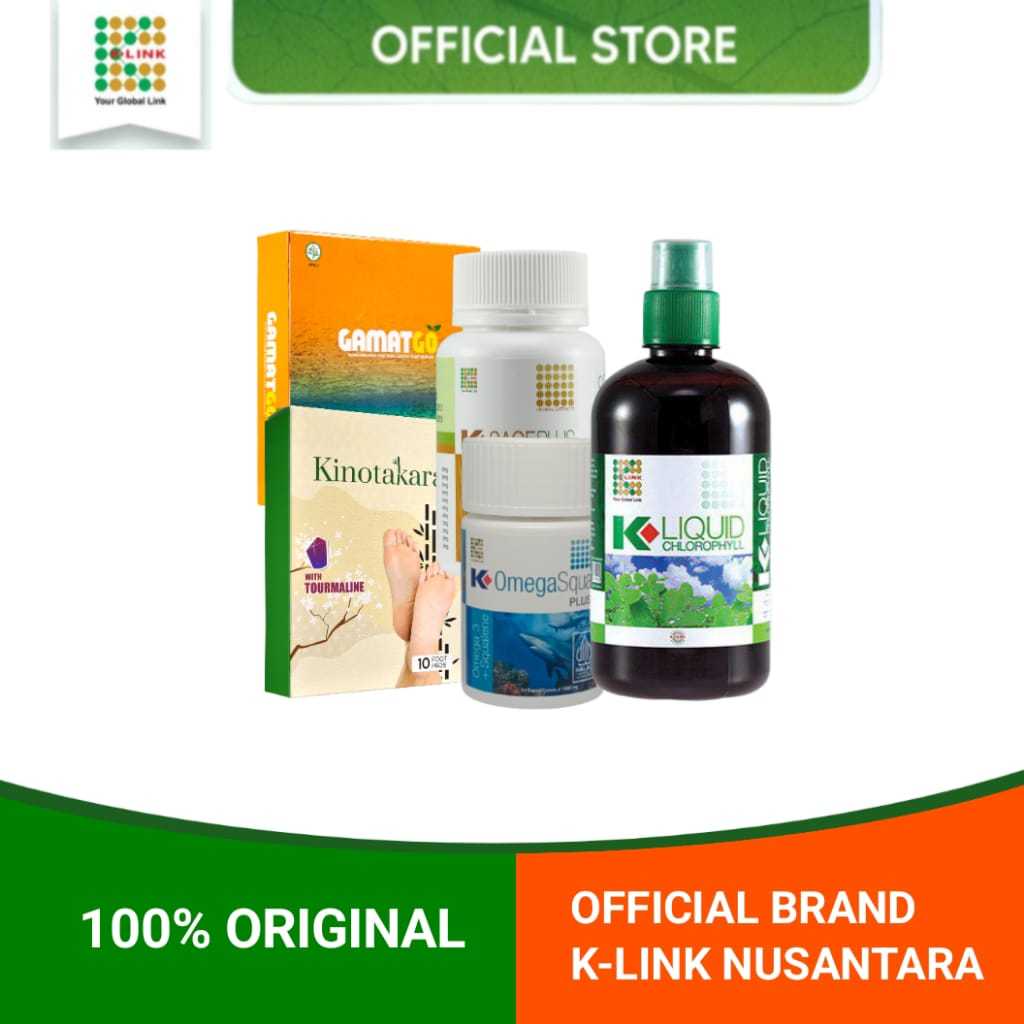 BUNDLING Gamat Go K link.Gamat Ekstrak Emulsion.Omega Squa plus k link.Kinotakara K link.kinotakara 