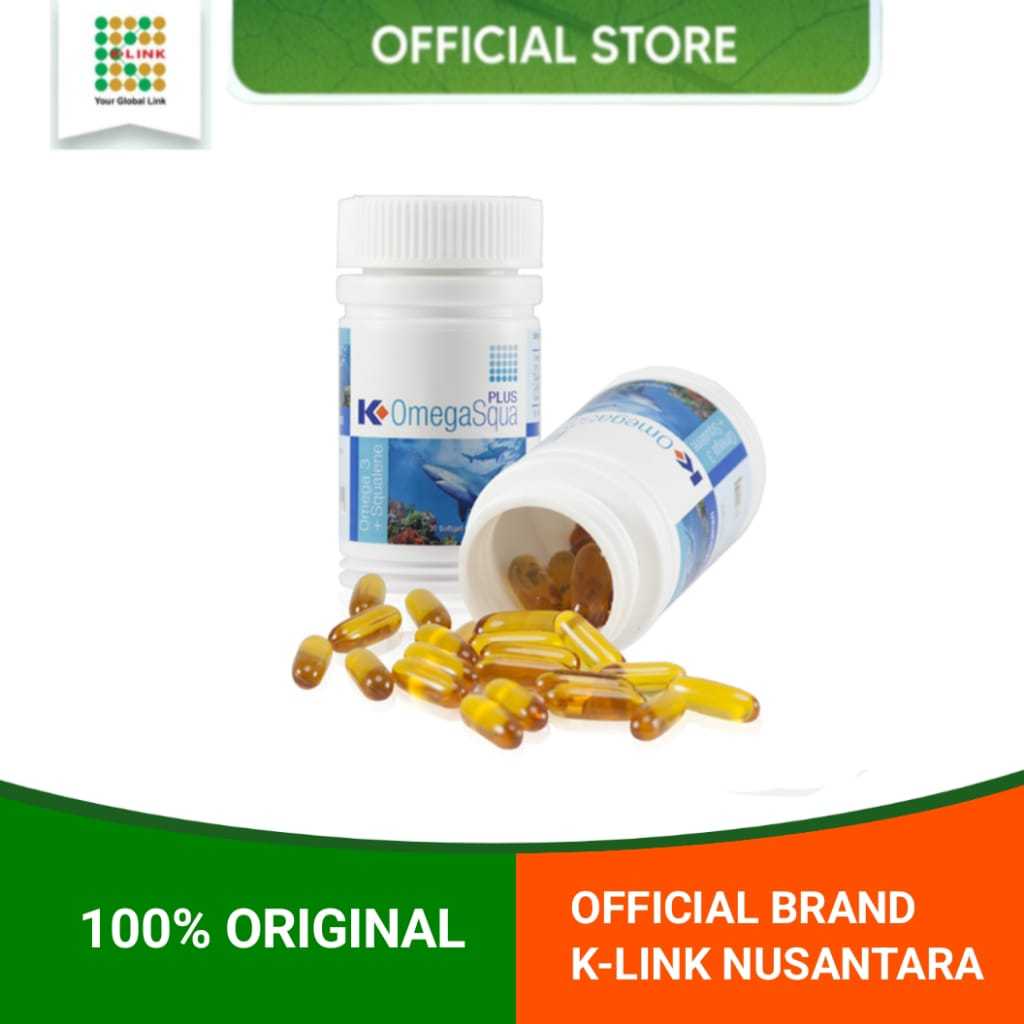Omega Squa Plus Original K Link.Minyak Ikan Omega Squa Plus.Omega 3 K Link.K Omega Squa Plus.