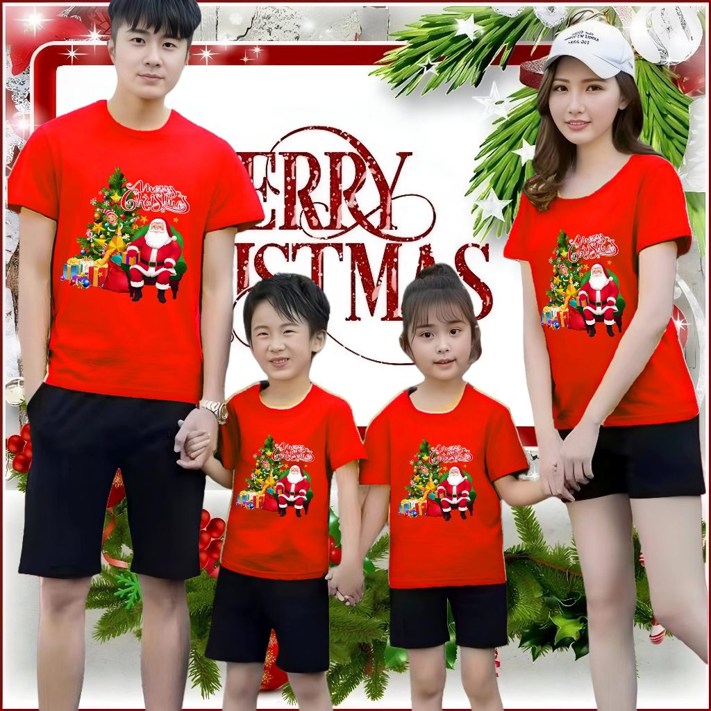 KAOS NATAL 2025 DEWASA DAN ANAK-ANAK / BAJU KAOS NATAL COUPLE KELUARGA 2025 / BAJU KAOS NATAL COUPLE