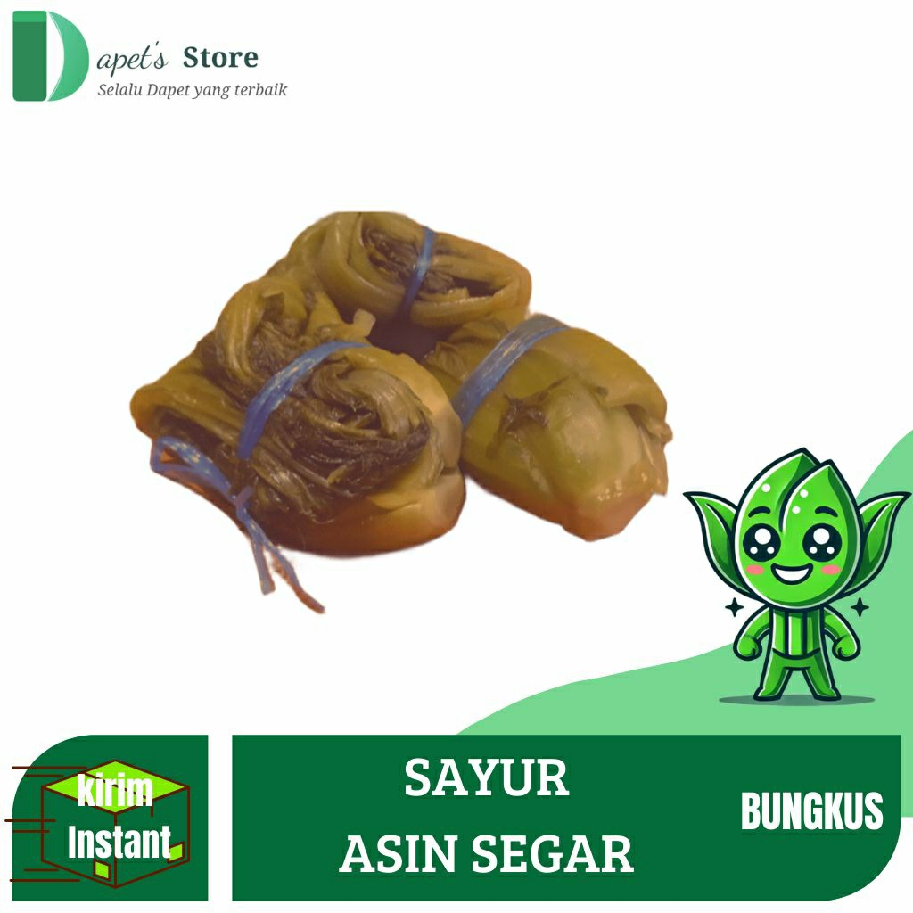 

Sayur Asin Basah Lezat Rasa Pas PerBungkus Isi 3 ikat Rasa Terjamin - Dapet'S Store