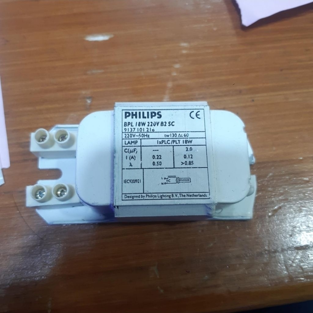 Philips Ballast Trafo BPL 18W lampu PLC PLT