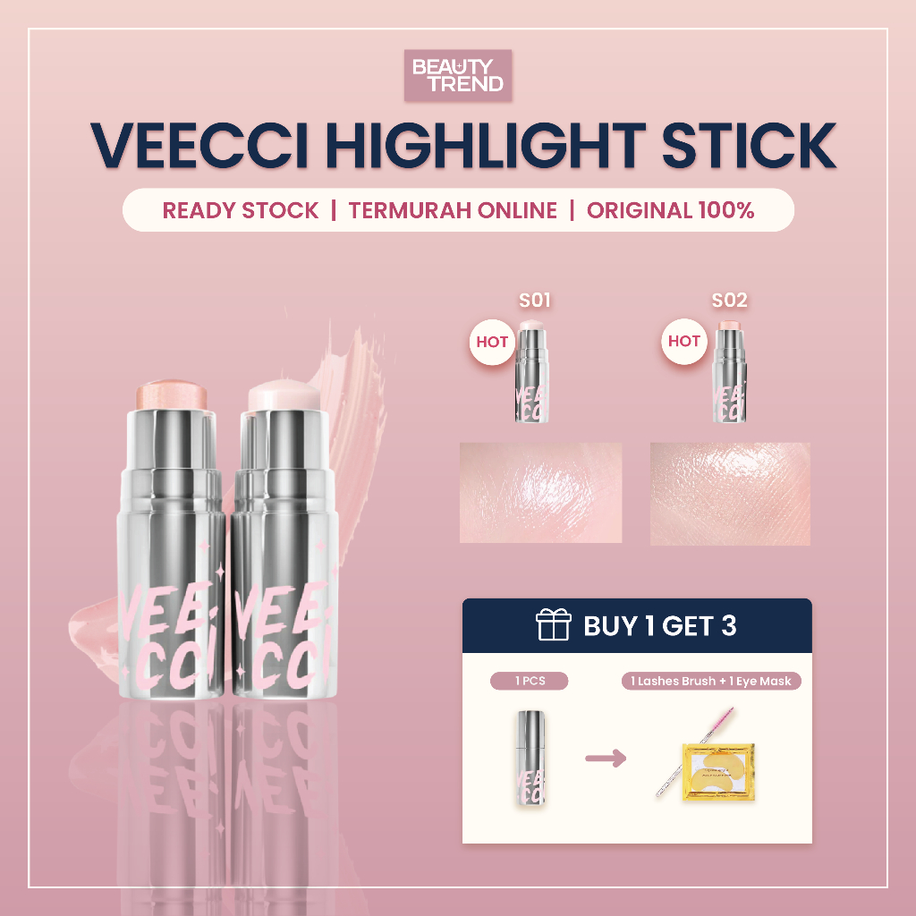 [READY ORI] Veecci Highlighter Veecci Highlighter Stick Veecci Contour Palette Veecci Makeup