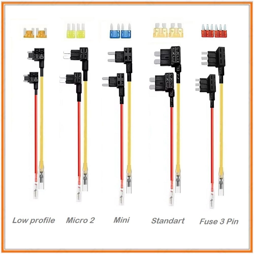 Fuse Tap untuk Hardwire Kit Dashcam / Fuse Tap Dash Cam Mobil Kamera / Sirkuit Adaptor Tambahan & Fu