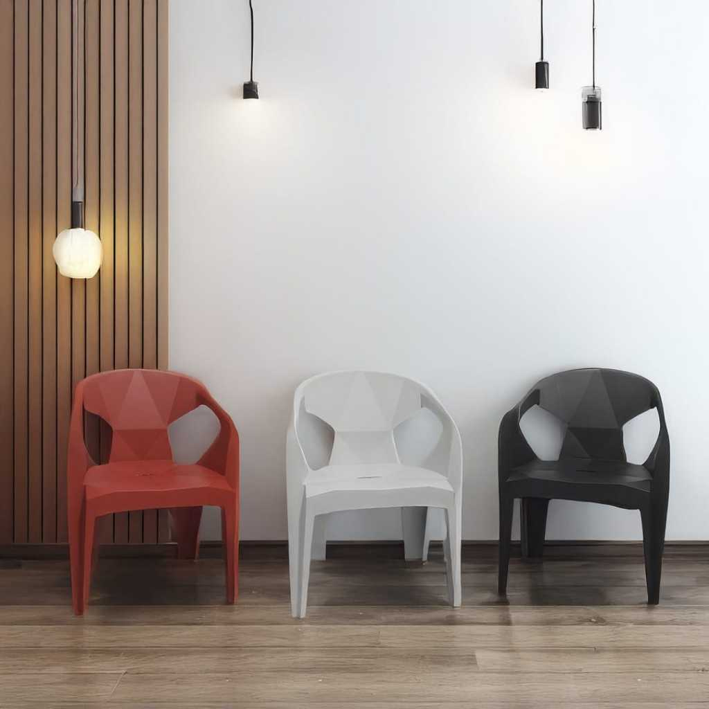 Kursi Santai Plastik Olymplast / Kursi Pendek / Kursi Santai / Bangku Santai