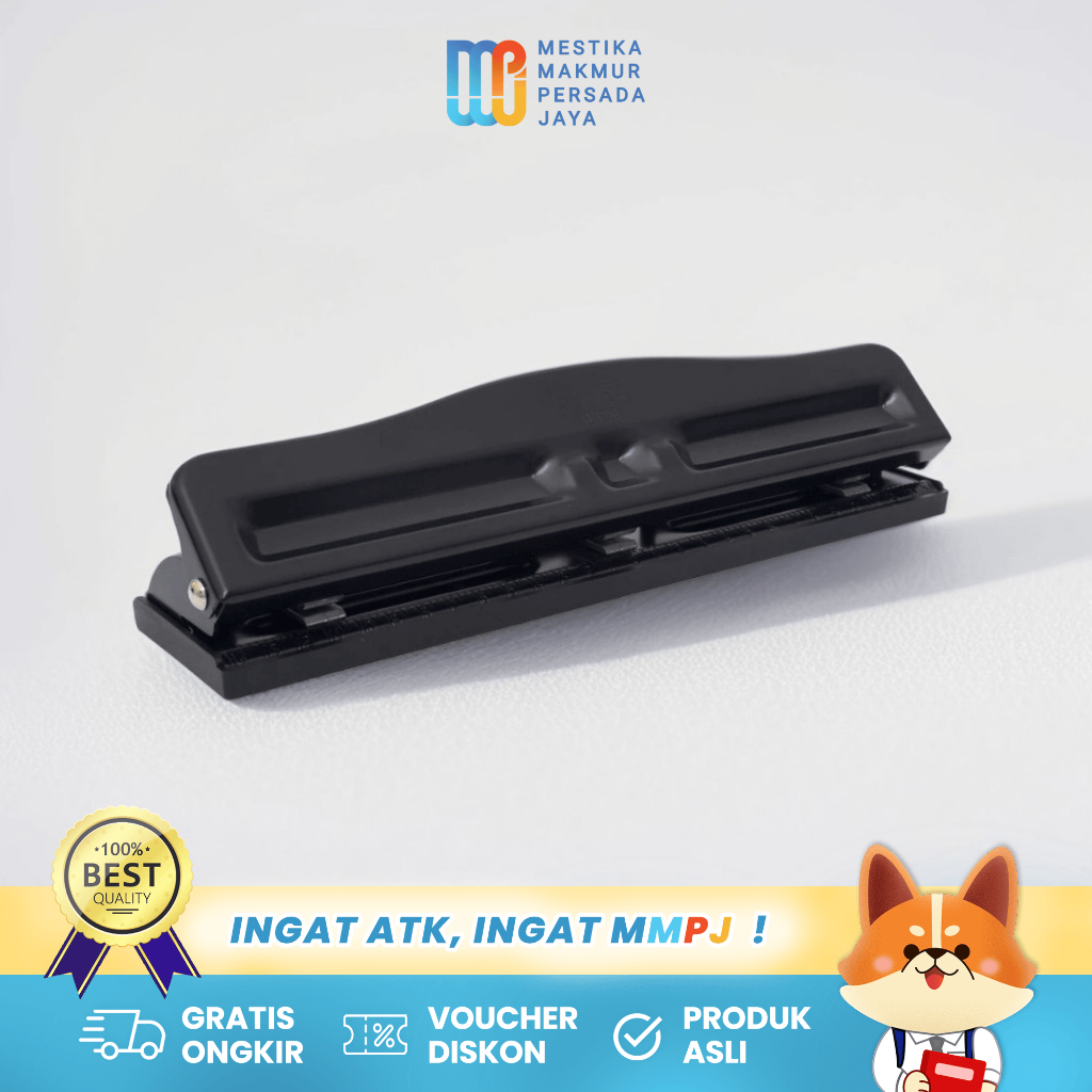 

Bantex Perforator 3 Holes Black – Pelubang Kertas 3 Lubang Praktis 932910