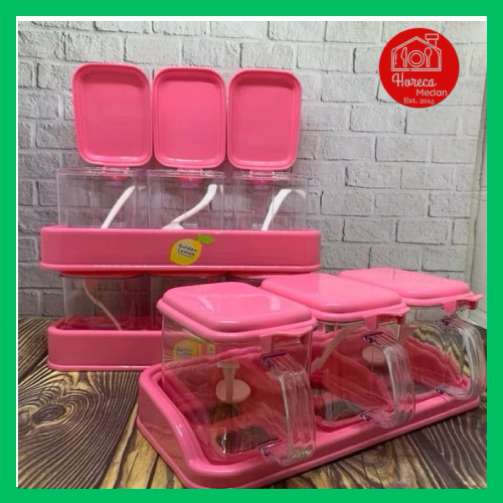 Rak bumbu dapur serbaguna 3susun / Rak bumbu dapur golden lemon TGM149