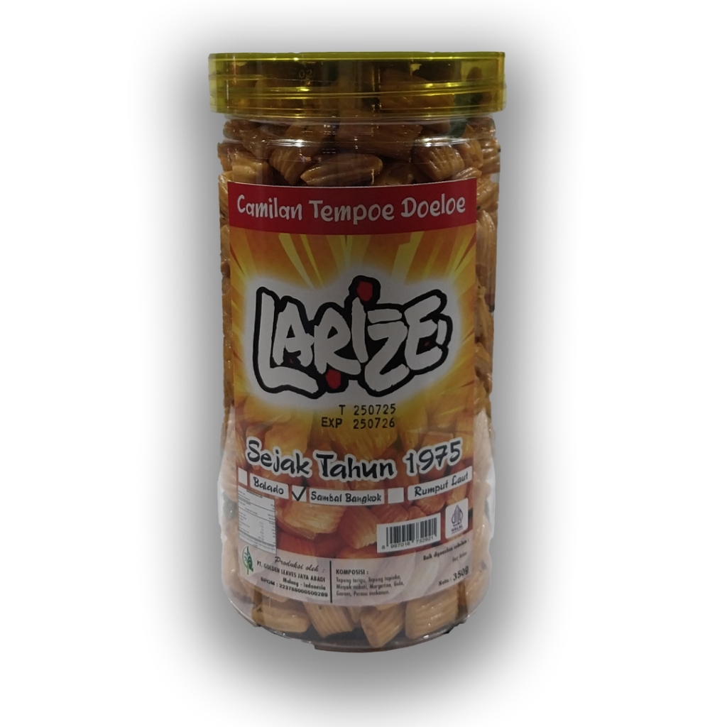 

Larize pang pang - Makanan jadul rasa Sambal Bangkok ukuran 350g