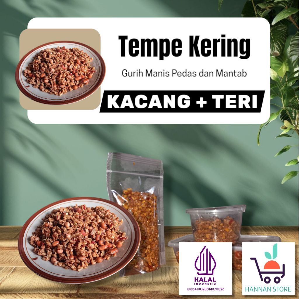 

Tempe Kering + Kacang & Teri