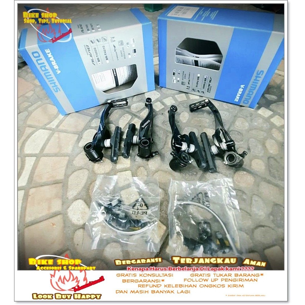 REM VBRAKE SHIMANO HITAM M4000 Sepeda MTB BMX SPAREPART SEPEDA TERMURAH