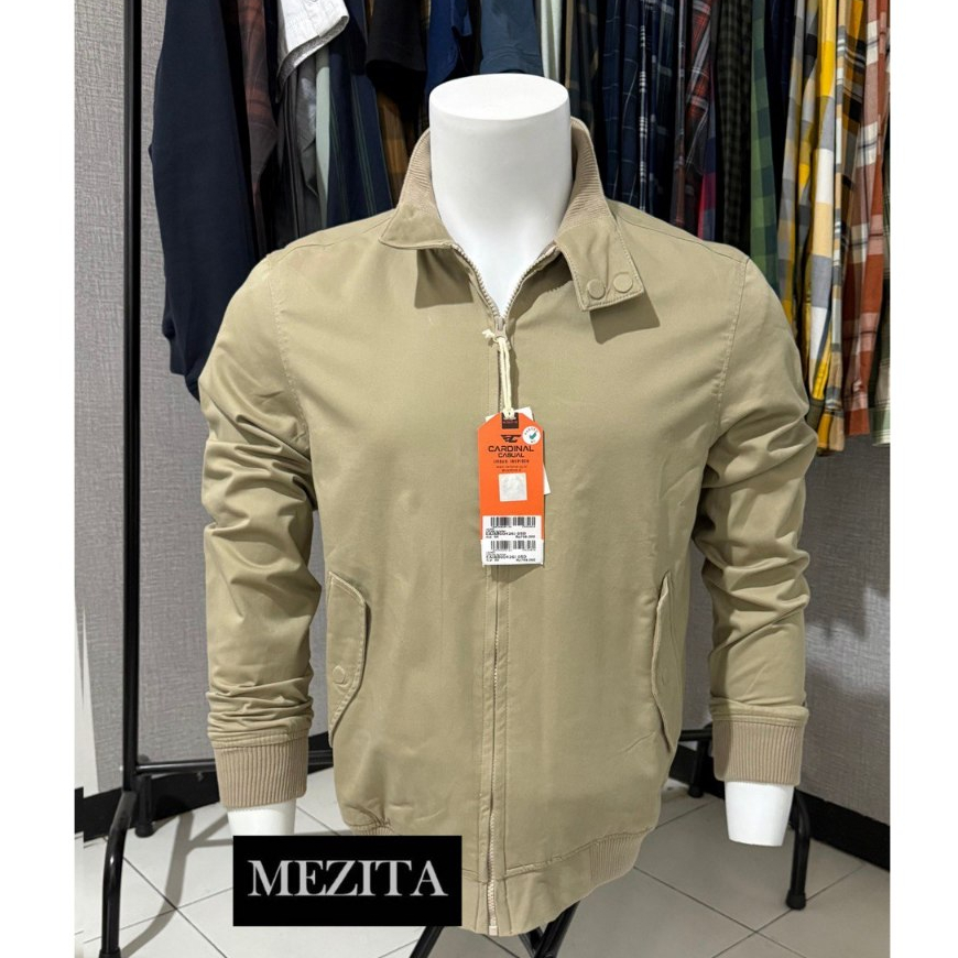 Jaket Bomber Pria Cardinal Casual 426 Cream