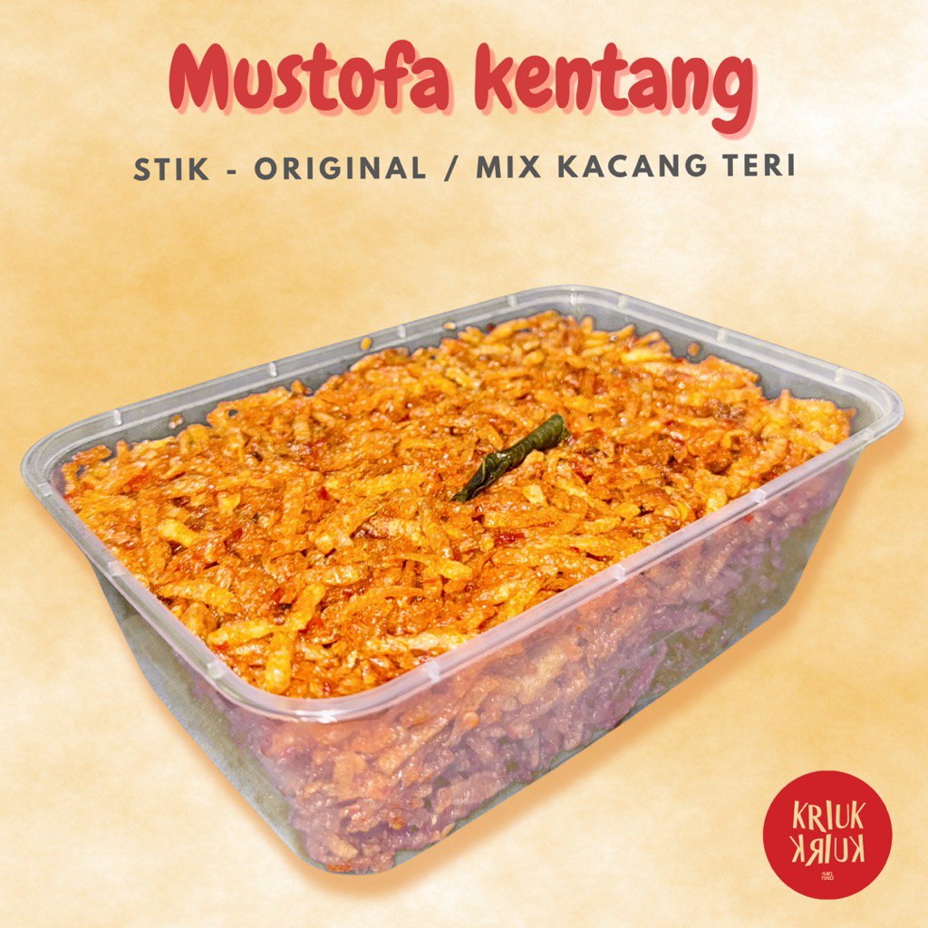 

Kentang Mustofa Lebar Pedas Manis / Mix Teri Kacang Sariroso - Cemilan Snack - Thinwall 750ml