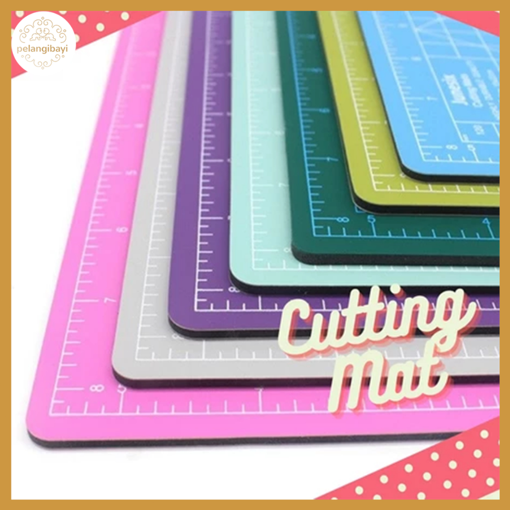 

Alas Potong Kertas Cutting Mat Serba Guna Dua Sisi Cutting Pad Double-sided Self-healingA3 A4 Merah Muda