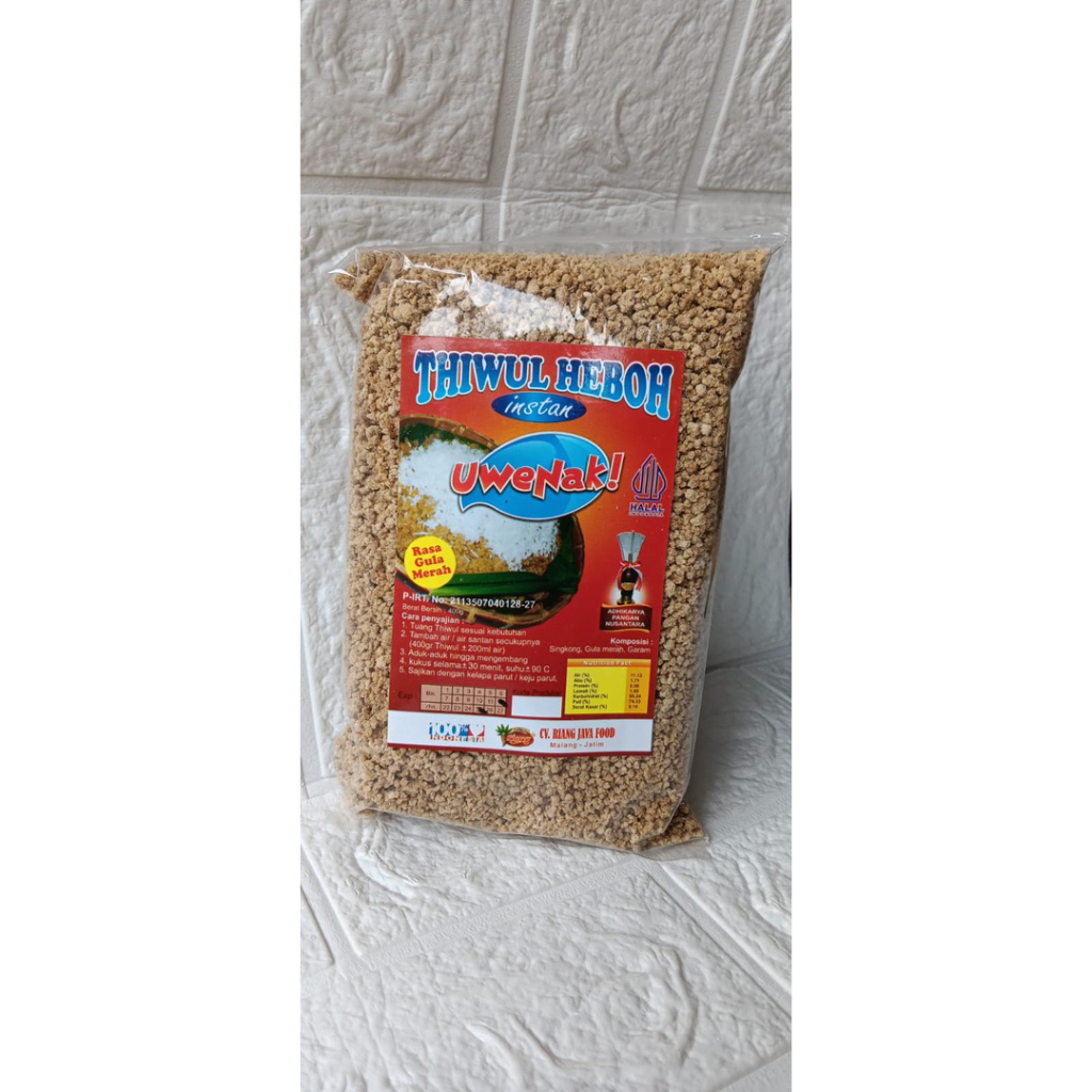 

Makanan tradisional Tiwul Heboh Instan 400gr