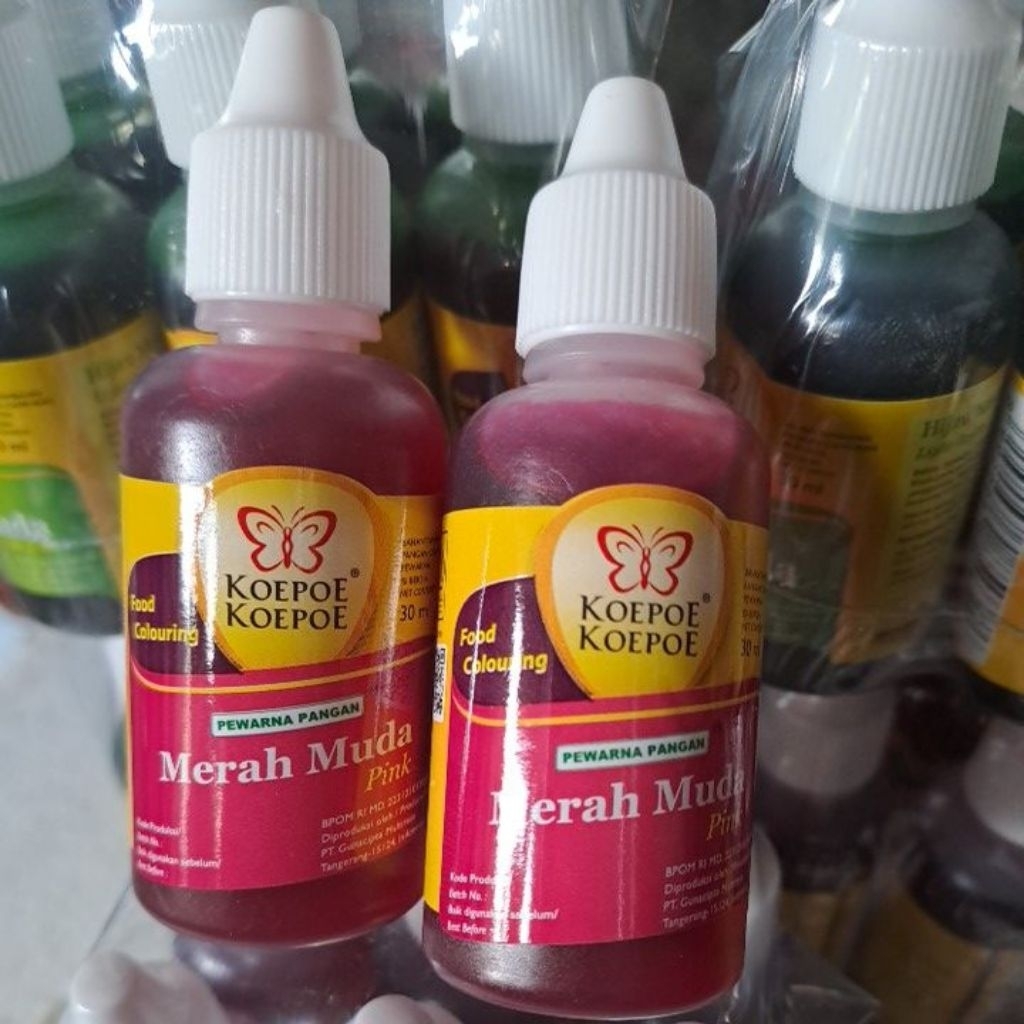 

PEWARNA PANGAN MERAH MUDA KOEPOE - KOEPOE 30ML