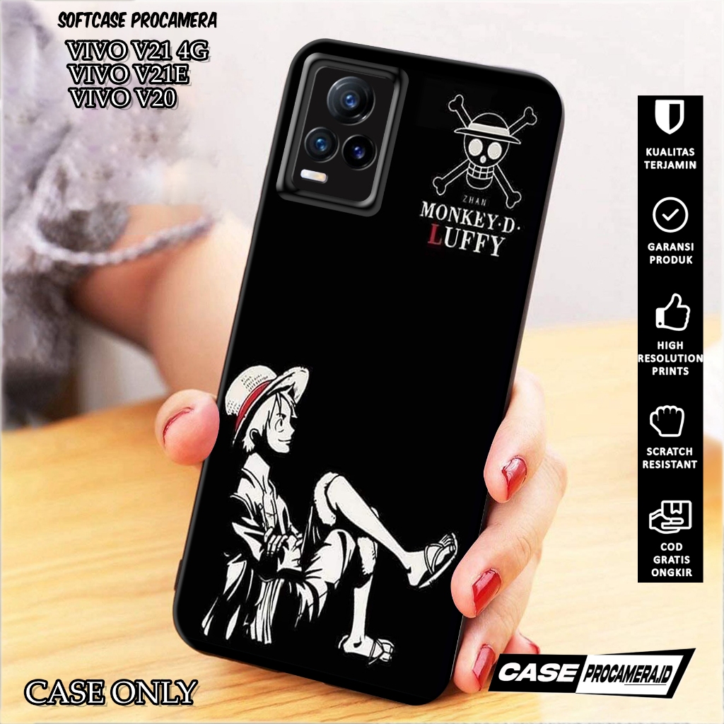 Case VIVO V21 4G / V21E / V20 - Casing VIVO V21 4G / V21E / V20 [ OP ] Silikon VIVO V21 4G /V21E / V