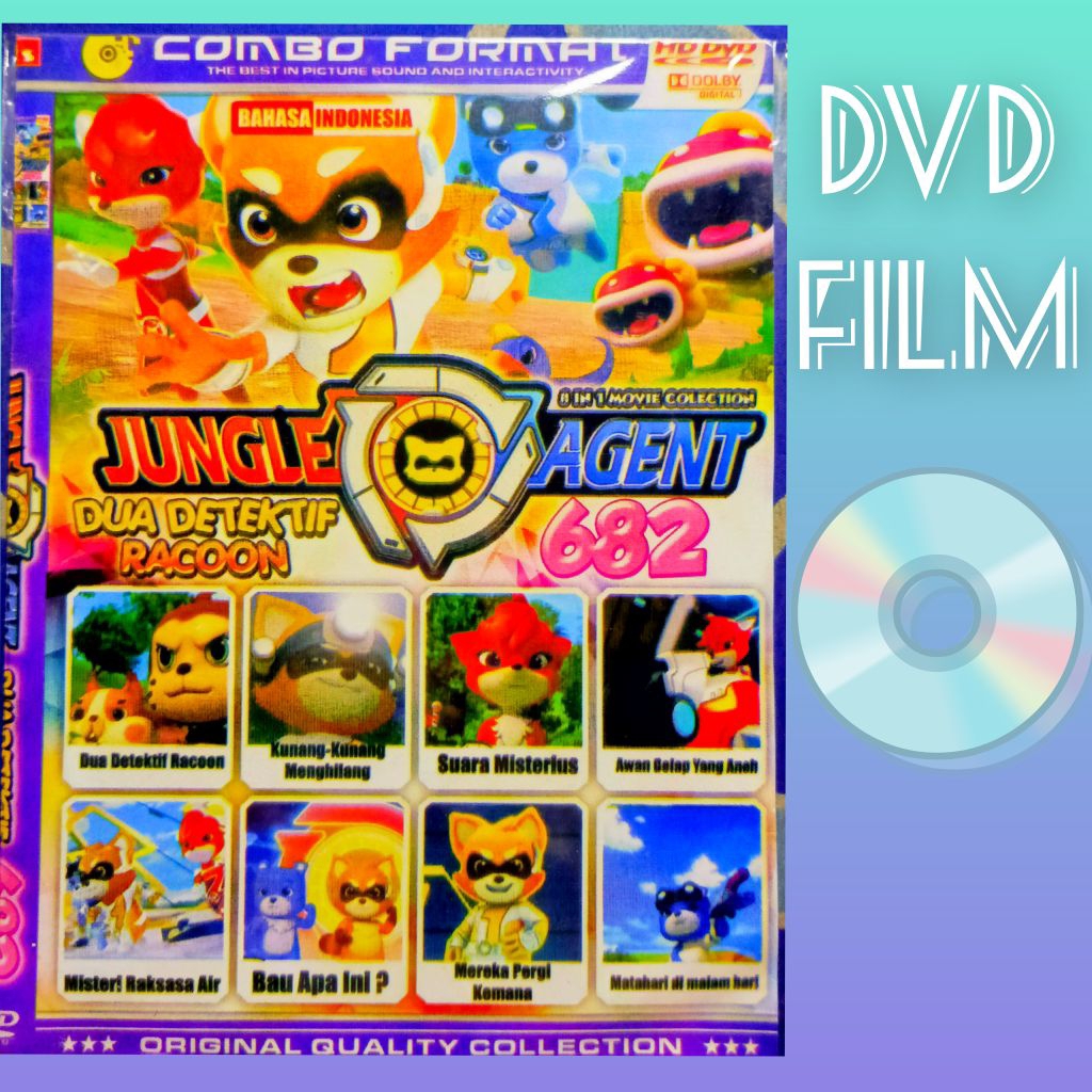 Kaset kartun jungle agent 682 koleksi 8 judul film terbaik