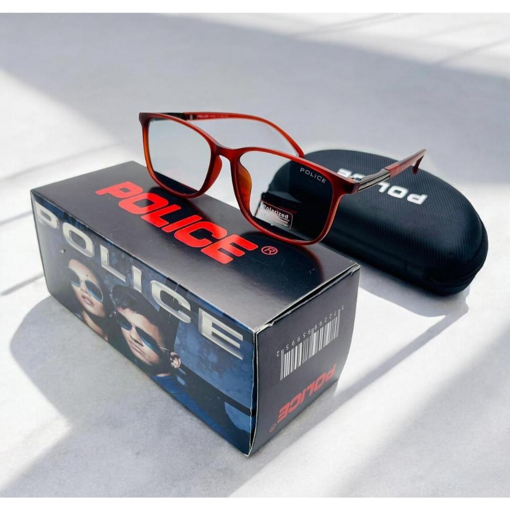 Kacamata Pria Sunglass police Photochromic Frame Lentur Kacamata Hitam Anti Gores Dan Anti Silau
