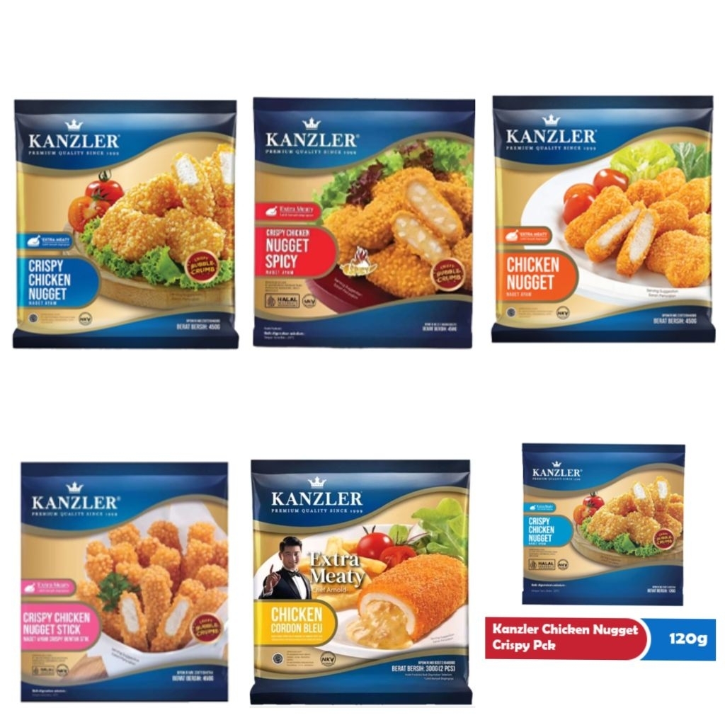 

Crispy Chicken Nugget KANZLER 120 Gr - 450 Gr Ecer