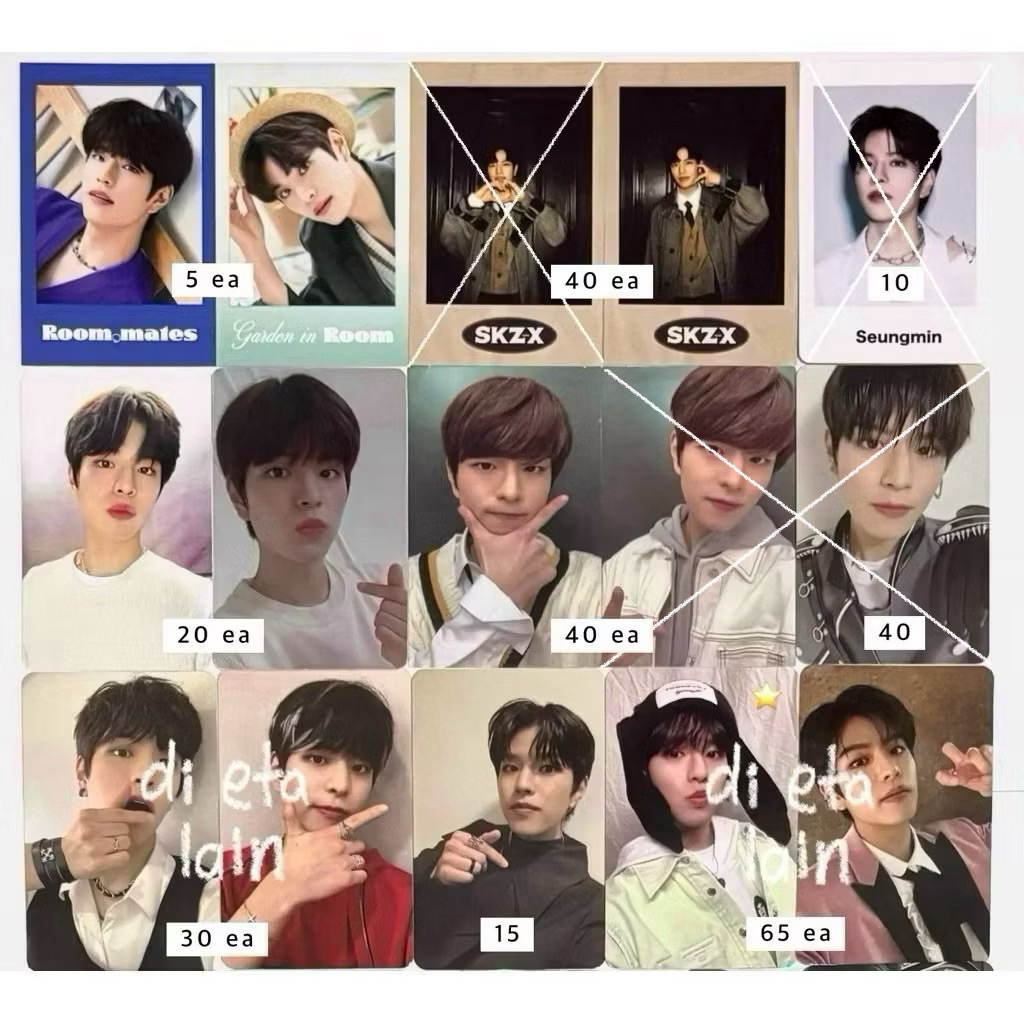 [BACA DESC] wts photocard seungmin straykids season's greetings 2022 sg22 skz-x file md scar pola 2n