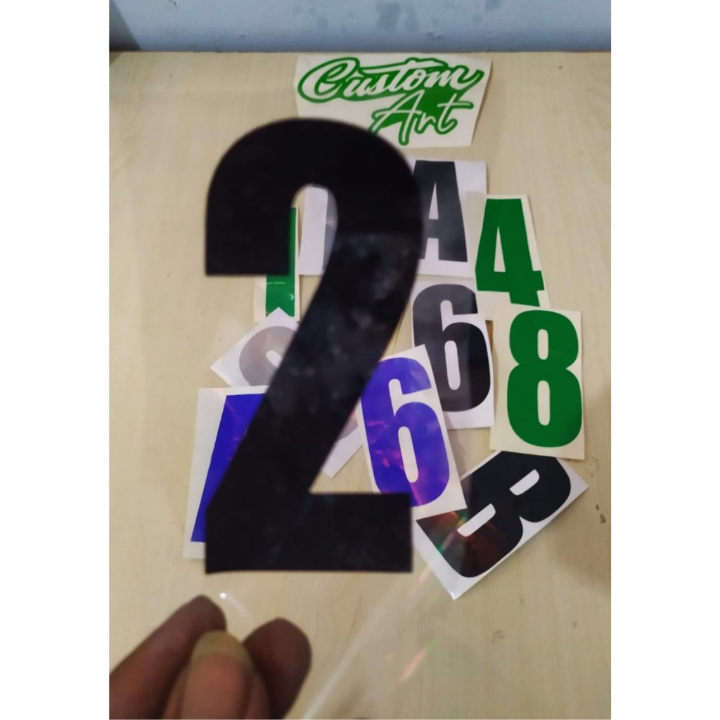 

Stiker angka huruf - penanda nomor rumah - nomor kamar - nomor meja