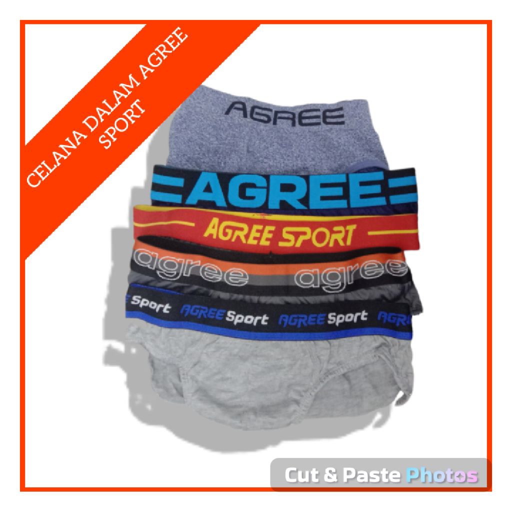 CELANA DALAM PRIA AGREE SPORT [ISI 3 PCS] JX500 2326 2317 2311 2309 7001