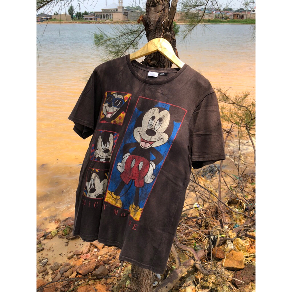 BAJU DISNEY MICKEY MOUSE VINTAGE SECOND ORIGINAL BEKAS MURAH KAOS PRIA WANITA