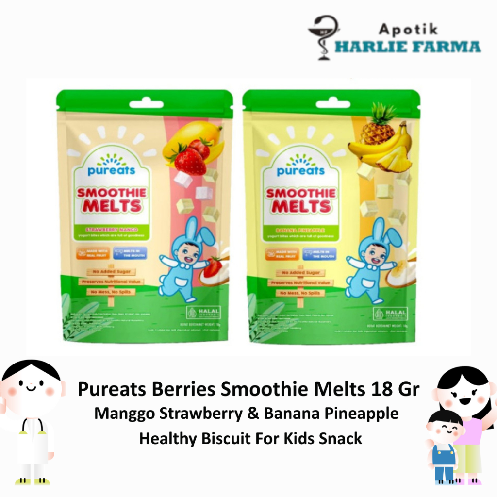 

Pureats Berries Smoothie Melts 18 GR - Snack Sehat Untuk Keluarga - Cemilan Keluarga Sehat Untuk Anak