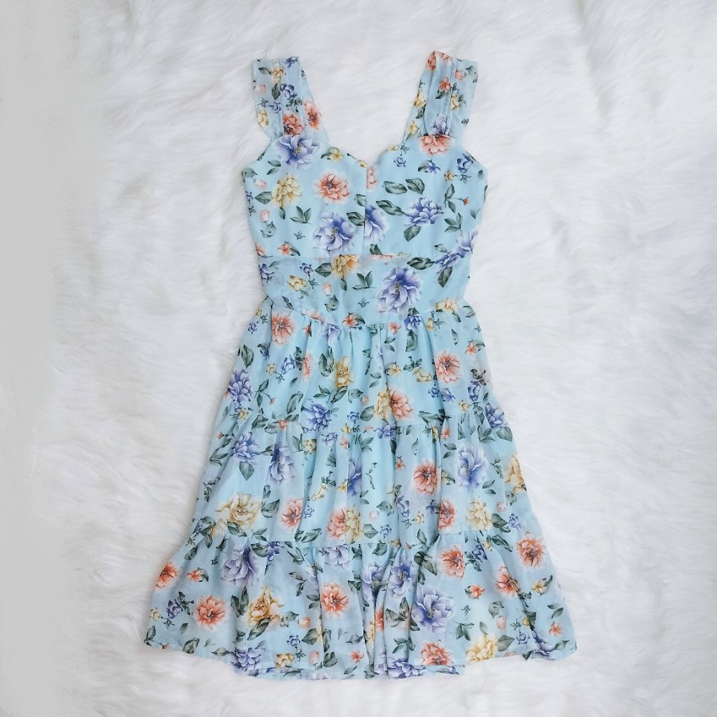 Dress Bangkok Wanita Dress BKK Wanita Dress Pantai Dress Jalan Dress Santai Dress Wanita Flower Dres