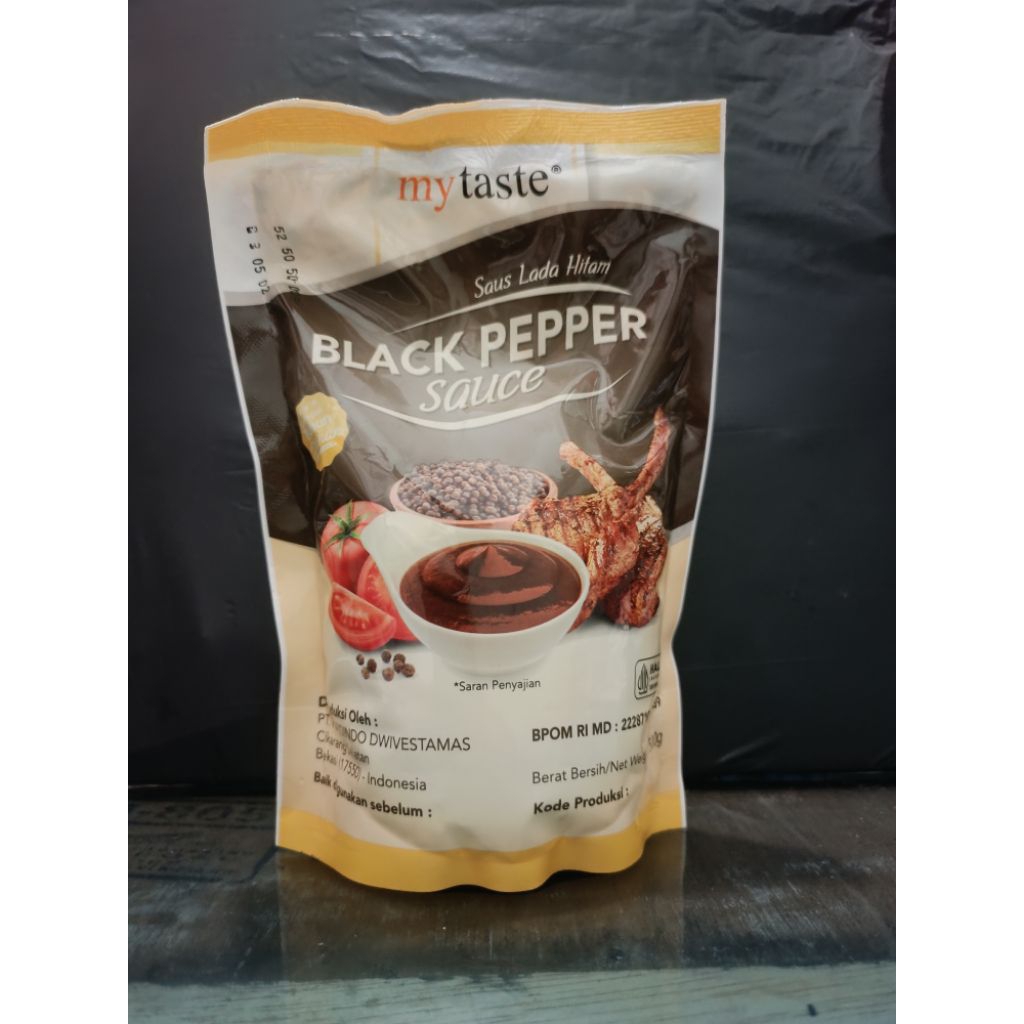 

SAUS BLACK PEPPER LADA HITAM MY TASTE 500GR