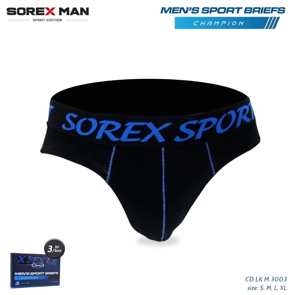 ( 3pc ) CD Sorex M 3003 | Sorex Man Celana Dalam Pria Dewasa Katun | CD Pria