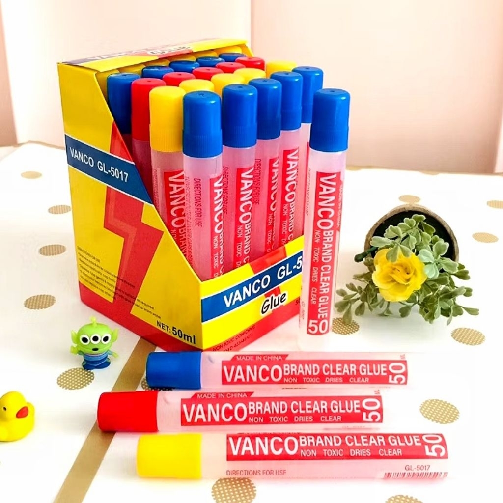 

Lem Kertas Cair Vanco 50ml / Clear Glue Sekolah Kantor Murah (1 Pcs)