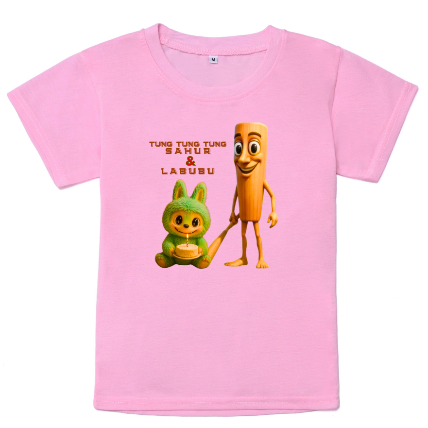 Baju Anak Laki Laki/Perempuan Kaos Anak Anak Perempuan Atasan anak anak Tung Tung Tung Sahur & Labub