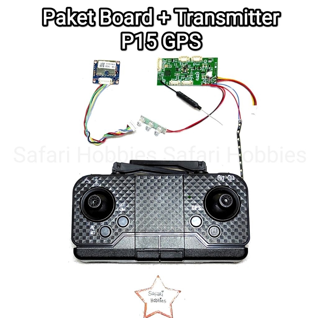 Paket Transmitter+Board Receiver+Modul GPS Drone P15 GPS