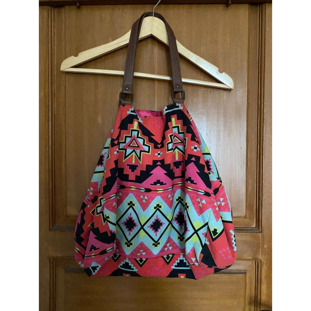 COTTON ON beach canvas tote bag