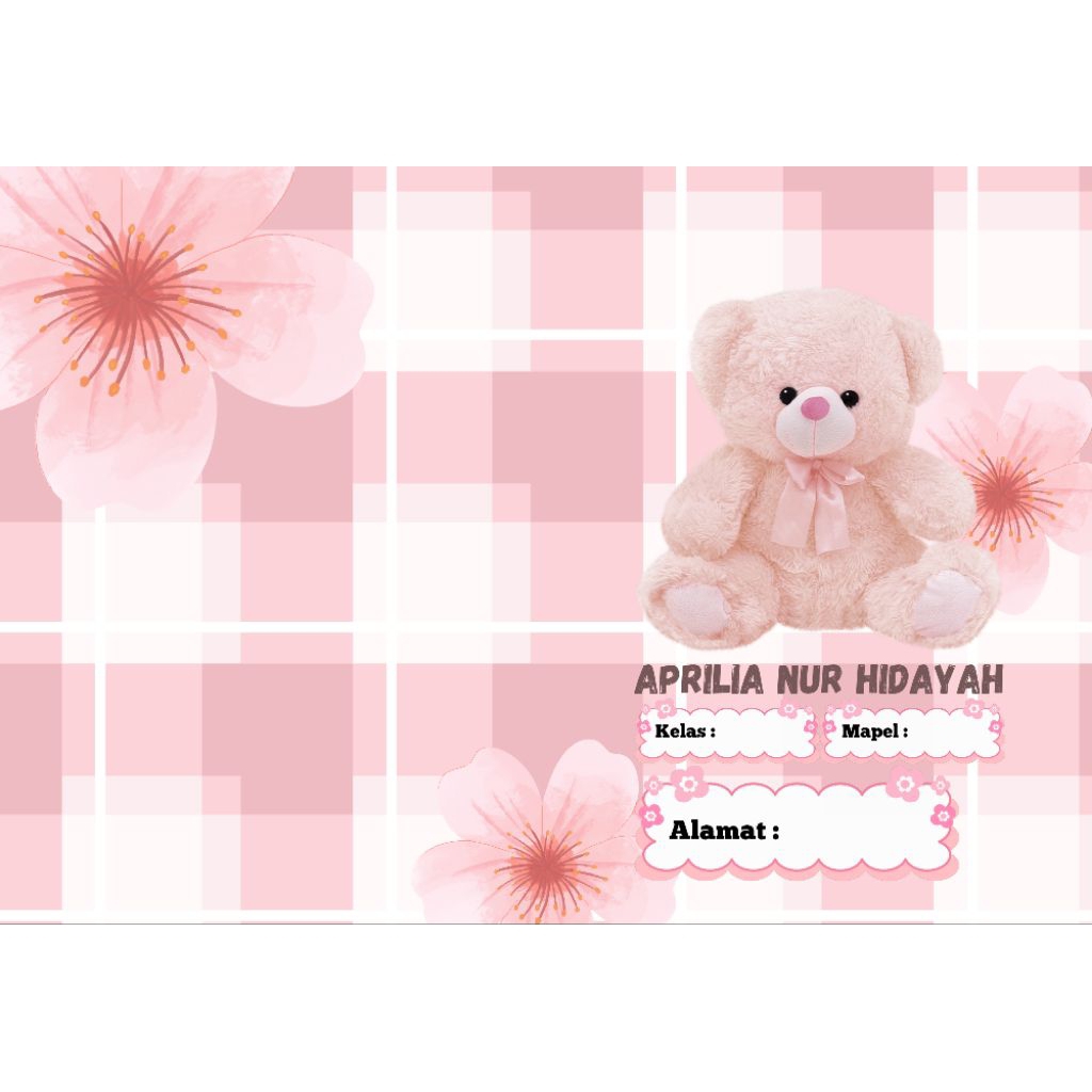 

Cover Buku A5 Custom Nama Estetik | Sampul Buku Sekolah Lucu