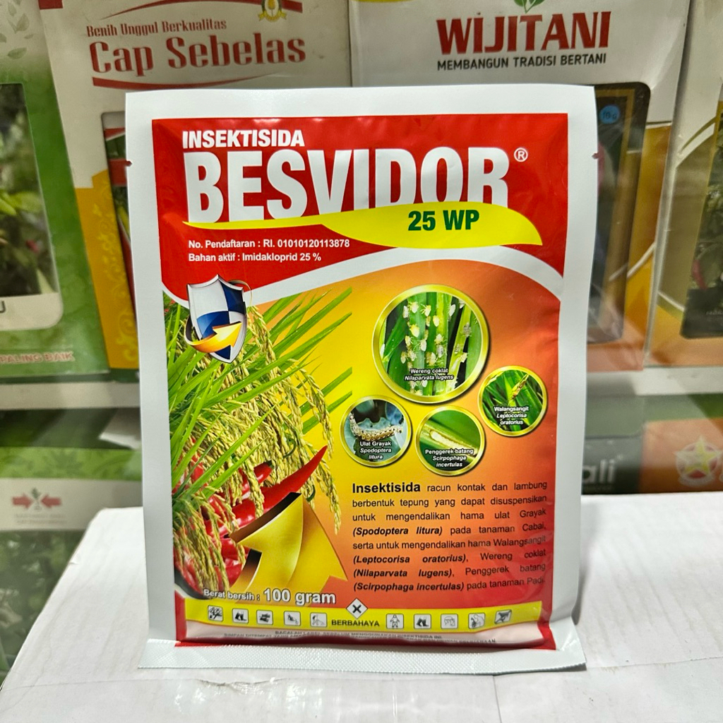 INSEKTISIDA BESVIDOR 25WP 100gram - INSEKTISIDA IMIDAKLOPRID